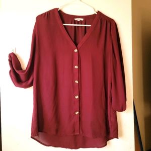 Wine colored shirt
